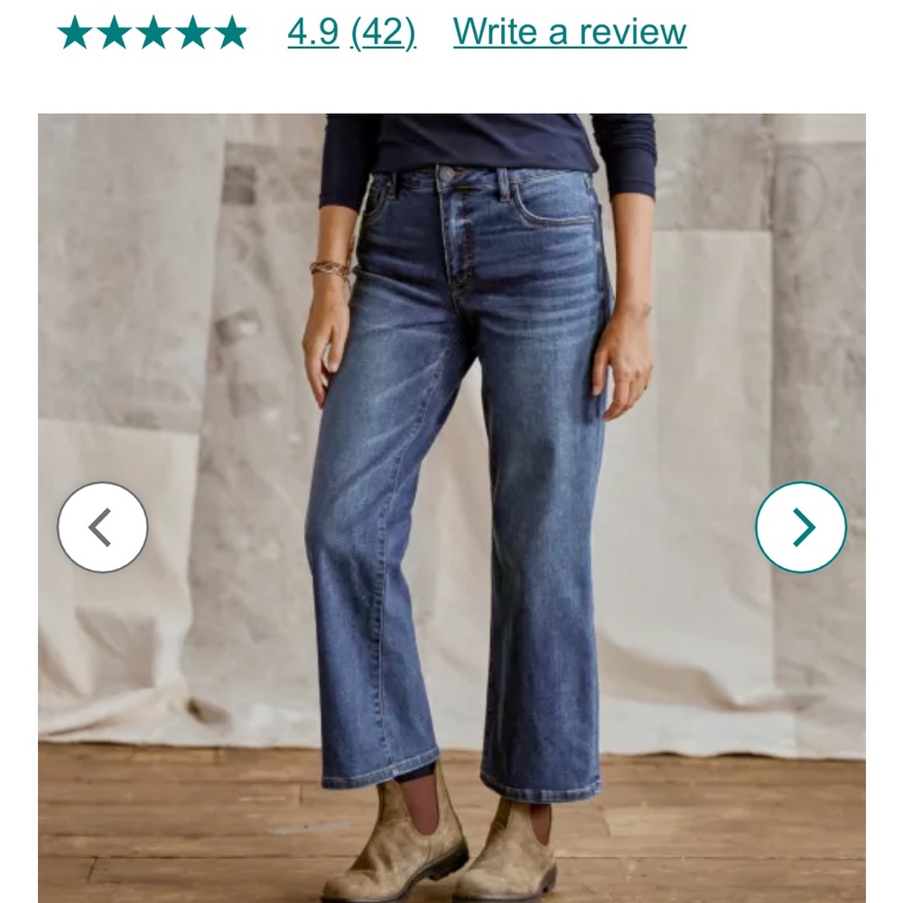 Kut from the Kloth Blue Cropped Flare Jeans - Size 2 - Stretchy